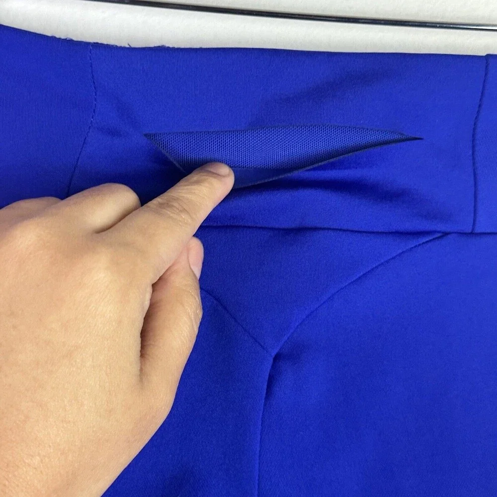 Gymshark Dry Laser Cut Leggings Blue XS Cobalt Royal Blue - Picture 10 of 11